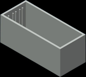 ABS enclosure, (L x W x H) 52 x 22 x 21 mm, dark gray (RAL 7037), L50.8