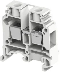 Screw terminal block, screw connection, 10 mm², 2 pole, 57 A, 8 kV, white, 1SNA400190R0100