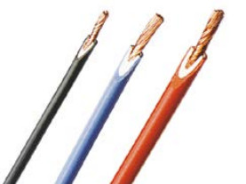 Silicone-switching strand, highly flexible, halogen free, Cableline, 1.0 mm², 511 x 0.05 mm, blue, outer Ø 3.9 mm, 61.7664-10023