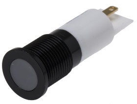 Lampka kontrolna do montażu panelowego 220V ac, biała 14mm LED Chrom Końcówka lutownicza RS PRO