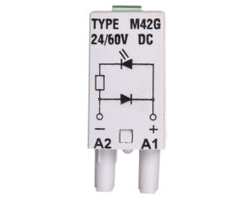 Moduł sygnalizacyjny LD (diody: LED zielony + D) 24-60V DC M42G szary 854843
