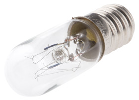 Oświetlenie wskaźnika 110 → 140 V 7 W E14 bezbarwna 33 lm RS PRO rozmiar T16