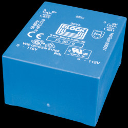 FL 30/12 Transformer 30 VA, 2 x 12 V, 2 x 1250 mA