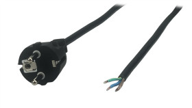 Przewód Zasilający Cee7/7 10A - Posac-10/7/7-18B Czarny 1,8M