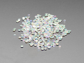 No-Foil Flat Back Rainbow Crystals for NeoPixel LEDs - 100 pack (SS16) [Discontinued]