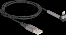 85404 Sync &amp; charge cable, USB-A -> Lightning, 90°, MFi,1.5 m
