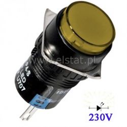 Przełącznik stabilny okrągły pomarańczowy, 230V