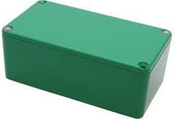 Aluminum die cast enclosure, (L x W x H) 112 x 60 x 42 mm, green, IP55, 1590BSGR