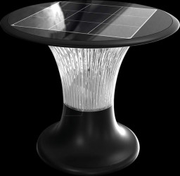 23005 LED solar wall light fixture, 15 W, 4000/6000 K, black, IP65