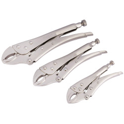 Draper Redline 67825 Self Grip Curved Jaw Pliers Set (3 Piece)