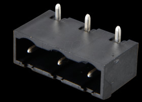31266103 Pin header for term. 3-pin, spacing: 7.62, angled