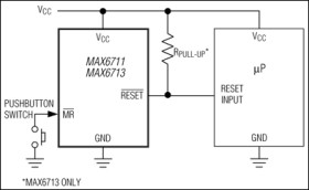 4-Pin SC70 Microprocessor Reset Circuits with Manual Reset Input
