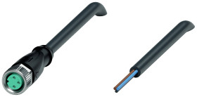 Pepperl+Fuchs 240799-100006 Złącze konfekcjonowane czujnika/aktuatora V3-GM-BK0,6M-PUR-U, piny: 3, 0.6 m, 1 szt.