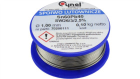 Cynel Unipress Cyna 1,00Mm 100G Sn60pb40 Sw26/3/2.5 Spoiwo Lutownicze...