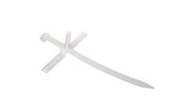 Uchwyt Paskowy Z Kołkiem Szybkiego Montażu Usmpk-12 Biały 12Mm 21.4 /25Szt./