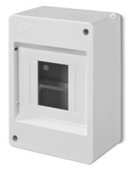 Rozdzielnica modułowa 1x4 natynkowa IP30 MINI S-4 (PE+N) 2304-10