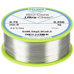 Felder 51760720 ISO-Core SAC305 Solder Reel 0.250kg 0.75mm Lead-Free