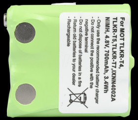 700 mAh, NiMH for MOTOROLA TLKR-T4