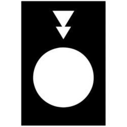 Etykieta pionowa /DO TYŁU WOLNO - SZYBKO/ ZB2BY2956