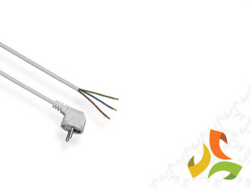 Przewód przyłączeniowy 6m UNI-SCHUKO z zalewaną wtyczką kątową OMYżo 3x1mm2 z uziemieniem PZ1-06-1 ELGOTECH