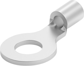Uninsulated ring cable lug, 0.26-1.65 mm², AWG 22 to 16, 4.34 mm, M4, metal, 323086