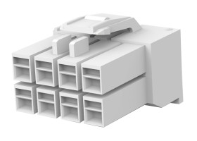 Obudowa złącza 8-pinowe 2-rzędowe raster: 3.96mm TE Connectivity Męski AMP Universal Power Uniwersalne złącze zasilania