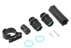 Puszka elektroinstalacyjna, IP68, kolor Czarny, materiał Nylon, RS PRO