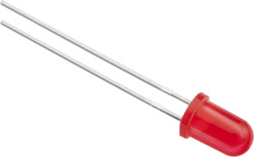LED, THT, T-1 3/4, Ø 4.9 mm, red, 645 nm, 60°, 151051RS11000