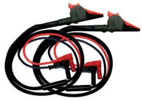 5066/KELVIN-150, 2 x przewód pomiarowy z krokodylkiem i wtykami 4mm, ELECTRO-PJP