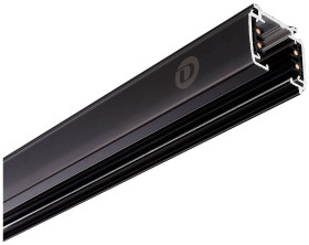 Deko Light 710002 D Line Aufbaustromschiene 1m Element systemu szynowego wysokonapięciowego Szyna prądowa 3-fazowy czarn