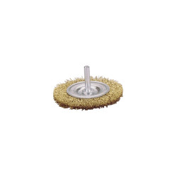Wolfcraft 2110000 Wire Wheel Brush Brass ø 75mm