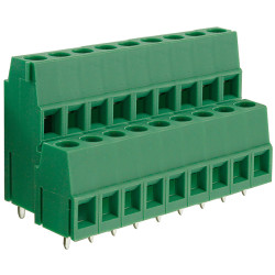 Camblock Plus CTBPDDVG/9 5mm Double Decker Rising Clamp Terminal Block 18p