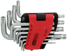 KS Tools 151.4840 TX Zestaw kluczy trzpieniowych TB 8, TB 10, TB 15, TB 20, TB 25, TB 27, TB 30, TB 40, TB 45, TB 50 10