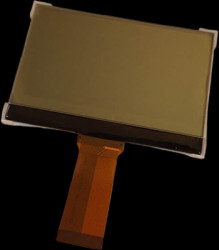 Graphic display, 240 x 128 character, FSTN, viewing area: 92 x 53 mm, DEM 240128A1 FGH-PW