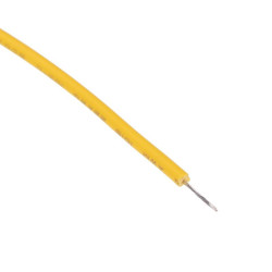 Yellow UL1015 22AWG 17/0.16mm Tinned Copper Stranded Wire (price per metre)