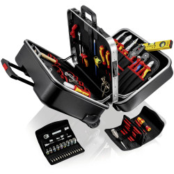 KNIPEX 00 21 41 Tool Case &quot;BIG Twin Move&quot; Electric 63 parts 290 mm