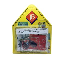 J-003 Miernik pojemności kondensatorów elektrolitycznych - zestaw do montażu