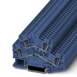 Kostka zaciskowa na szynie DIN Phoenix Contact poziomy: Podwójny 28 → 12AWGZacisk sprężynowy STTBS 2.5 BU 22A