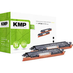KMP 1226,0021 12,260,021 Toner 2-Pack - HP 126A CE310A Blk 1200 Page per Cart