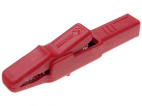 Krokodylek AK 2 B RT/932435101;81mm czerwony;25A;300V;Hirschmann;RoHS