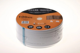 Przewód koncentryczny SAT Trishield 0,8/4,8 NS50 PCC80 /100m/