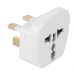 Złącze AC wtyk UK- gniazdo uniwersalne QZ36 białe