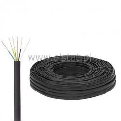 Kabel telefoniczny 6C 6 żył czarny
