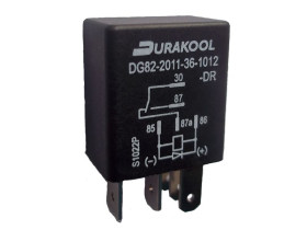 Durakool Micro-ISO Plug-In Relay, 12VDC,