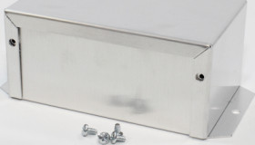 Aluminum enclosure, (L x W x H) 127 x 76 x 56 mm, natural, IP32, 1411FBNU