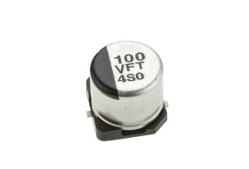 Kondensator 100μF 35V dc SMD Panasonic roztaw: 1.8mm 6.3 (Dia.) x 5.8mm