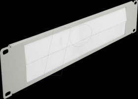 66536 19" Cable Management Brush Strip, 2U, grey