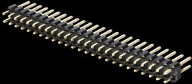 2 x 25-pin header, straight, pitch 2.54