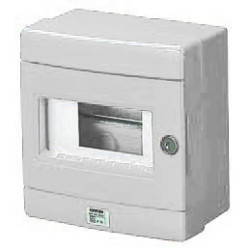 Szafka do wyłącznika p.poż. 1x8 moduły natynkowa szara IP55 GW42208 /opak. 10/