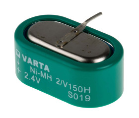 Akumulator monetowy 2.4V V150H Pin płytki drukowanej 25.5mm NiMH